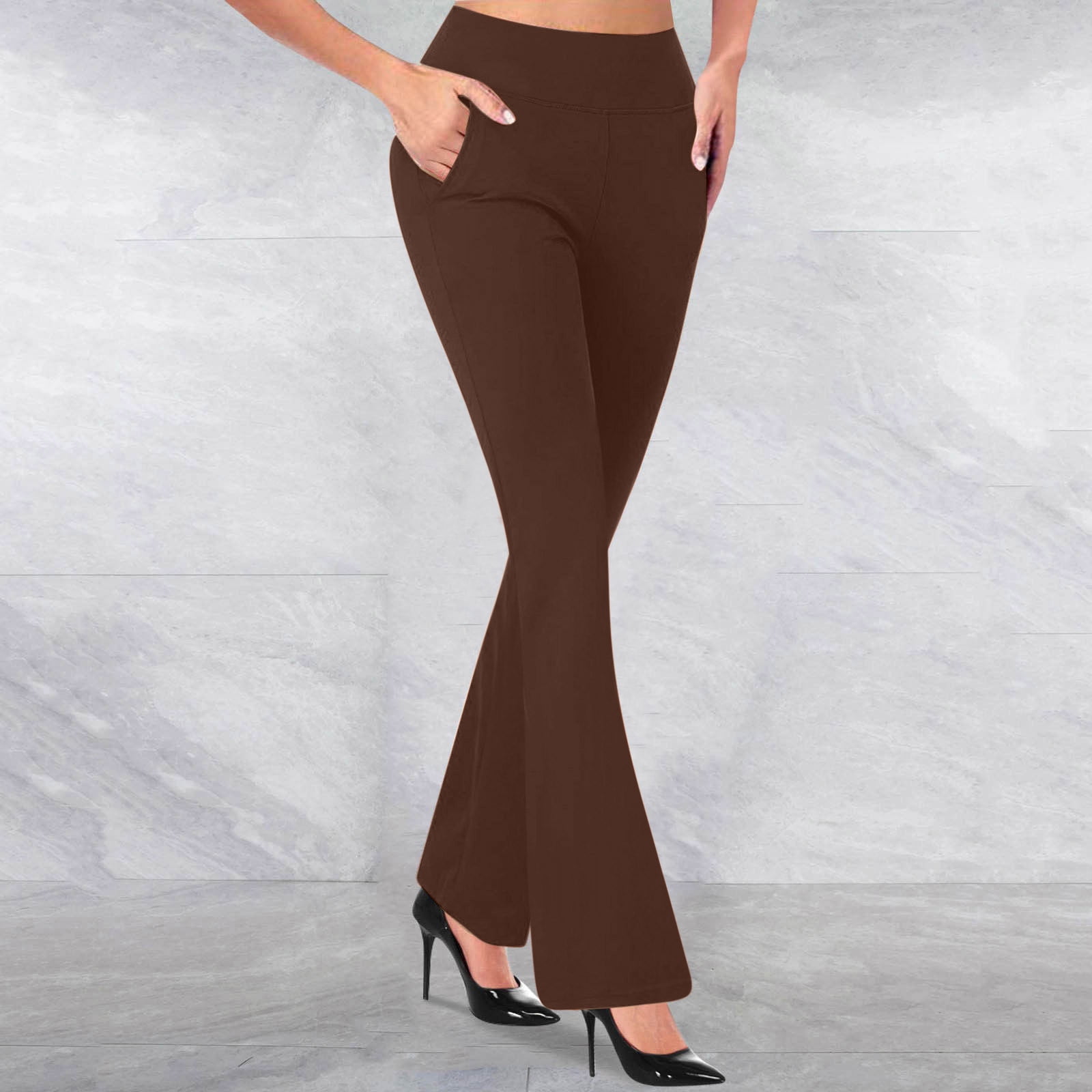 slim fit dress slacks Liverpool Pearl Full Length Flare Pant