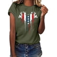 thumbnail image 1 of Qetyuw Womens 4th of July Shirts Plus Size Patriotic Red White and Blue Print Tshirts Tunic Short Sleeve Tees Comfortable Crewneck Blouses Tops Summer Tops for Women 2024, 1 of 8
