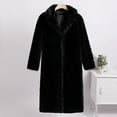thumbnail image 1 of Qetyuw Womens Faux Fur Long Coat Winter Chunky Warm Trench Coats Casual Loose Fit Long Sleeve Cardigan Jackets, 1 of 5