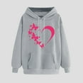 thumbnail image 1 of Qetyuw Womens Heart&Butterfly Print Hoodies Oversized Graphic Sweatshirt with Pocket Winter Long Sleeve Pullover Fashion Comfortable Sweatshirt, 1 of 6