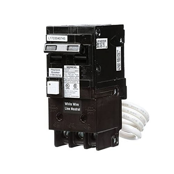 Qf240A Ground Fault Circuit Interrupter, 40 Amp, 2 Pole, 120/240 Volt, 10, 000 Aic
