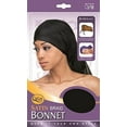 thumbnail image 1 of Qfitt Satin Braid Bonnet Black #179, 1 of 2
