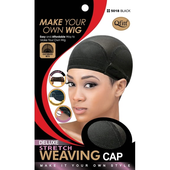 qfit make your own wig deluxe stretch weaving cap #5018