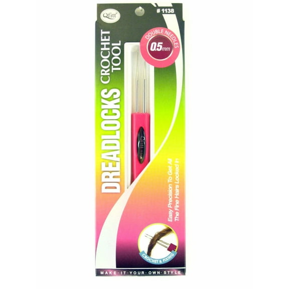 Qfitt Dreadlocks Crochet Tool Double Needles 0.5mm #1138
