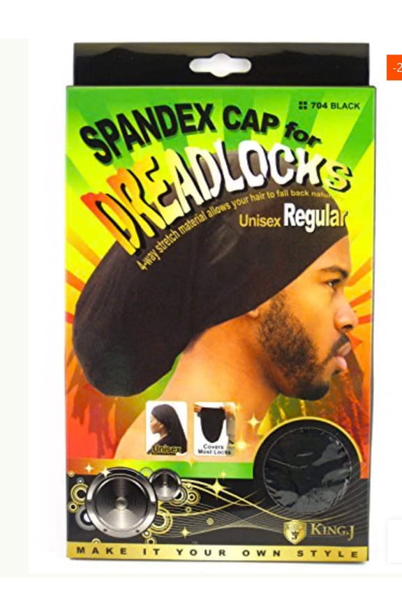Qfitt DreadLocks Smooth Jumbo Wave Cap, Black