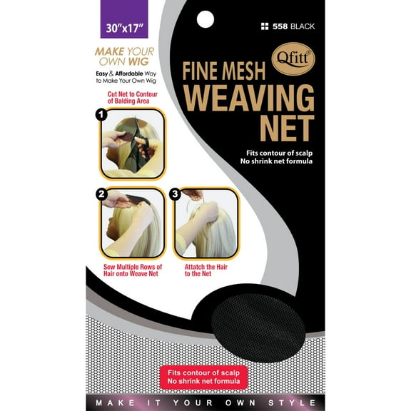 Qfitt Fine Mesh Weaving Net #558 Black