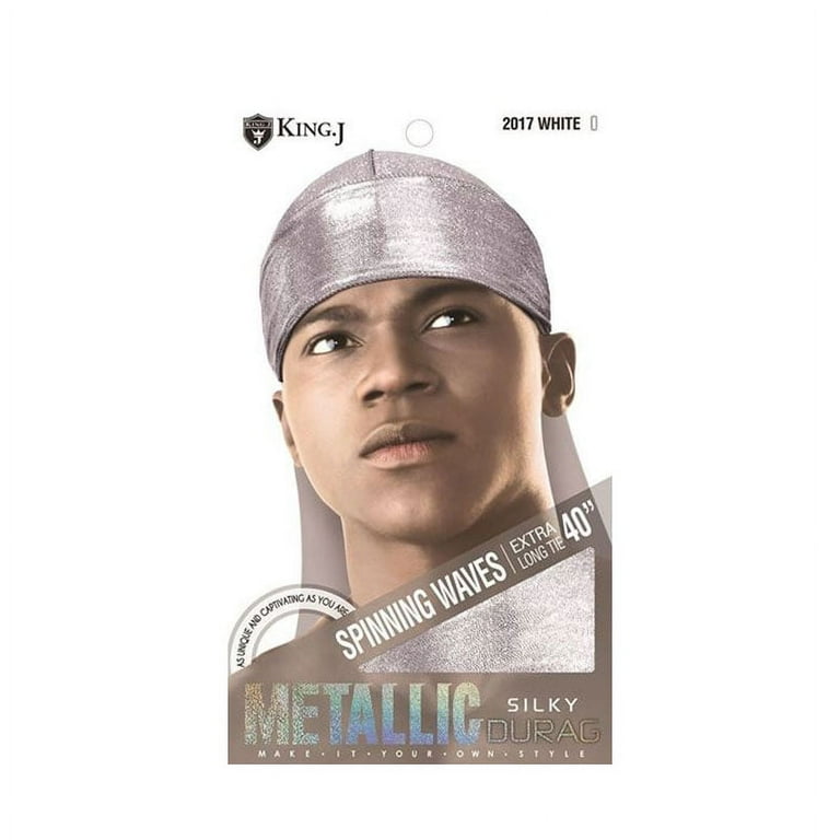 White Metallic Durag White Metallic Durag