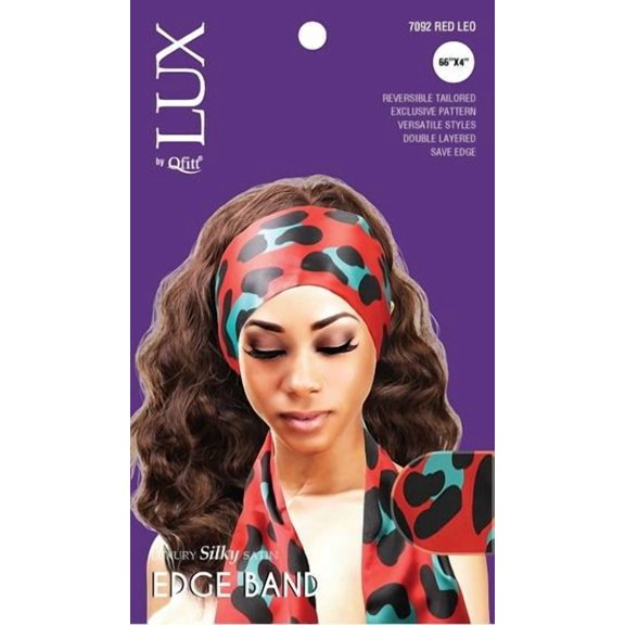Qfitt Luxury Satin Reversible Edge Band - Assorted Patterns Pack of 3