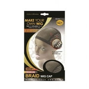 Qfitt | Make Your Own Wig Cap Premium Black Braid Wig Cap 5029,Pack of 6