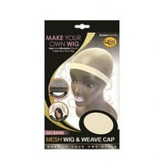 Qfitt Make Your Own Wig Sili Band Mesh Wig & Weave Cap 5006 Natural,Pack of 3