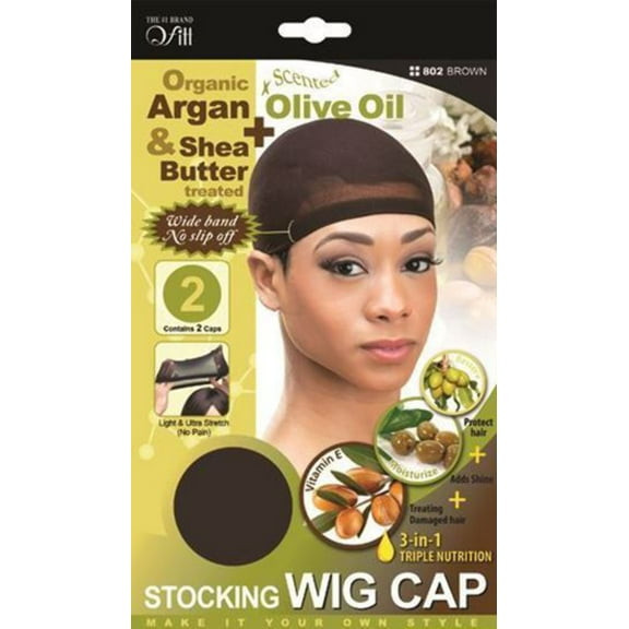 Qfitt Organic Argan  Shea Butter + Olive Oil Stocking Wig Cap