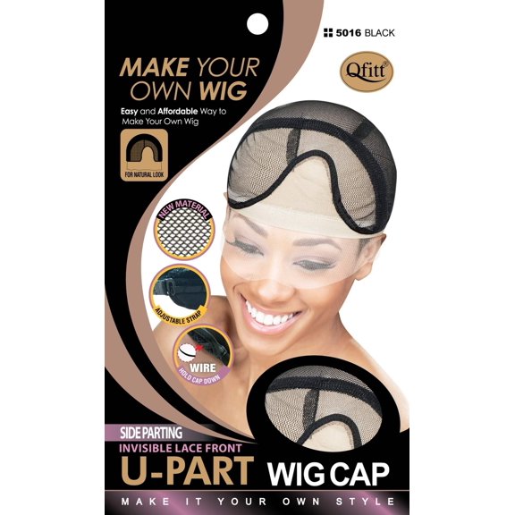 Qfitt Side Parting Invisible Lace Front U Part Wig Cap 5016