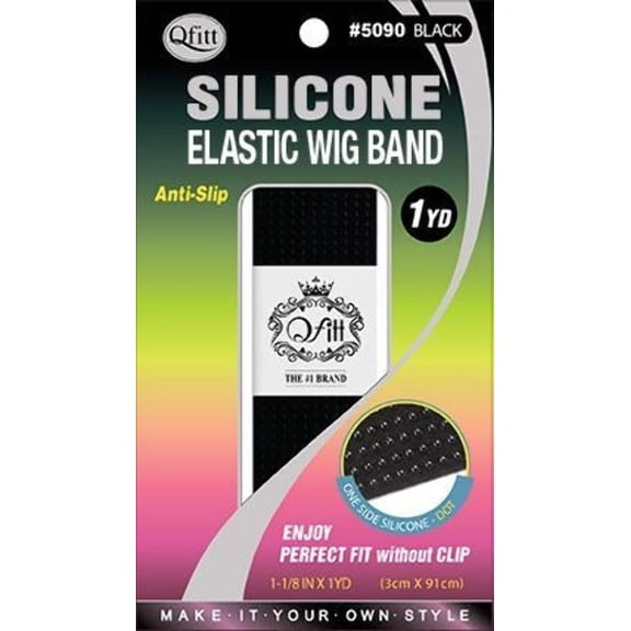 Qfitt - Silicone Elastic Wig Band Non-Slip