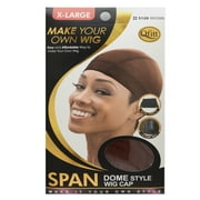 Qfitt Span Dome Style Wig Cap Xlarge,Pack of 6