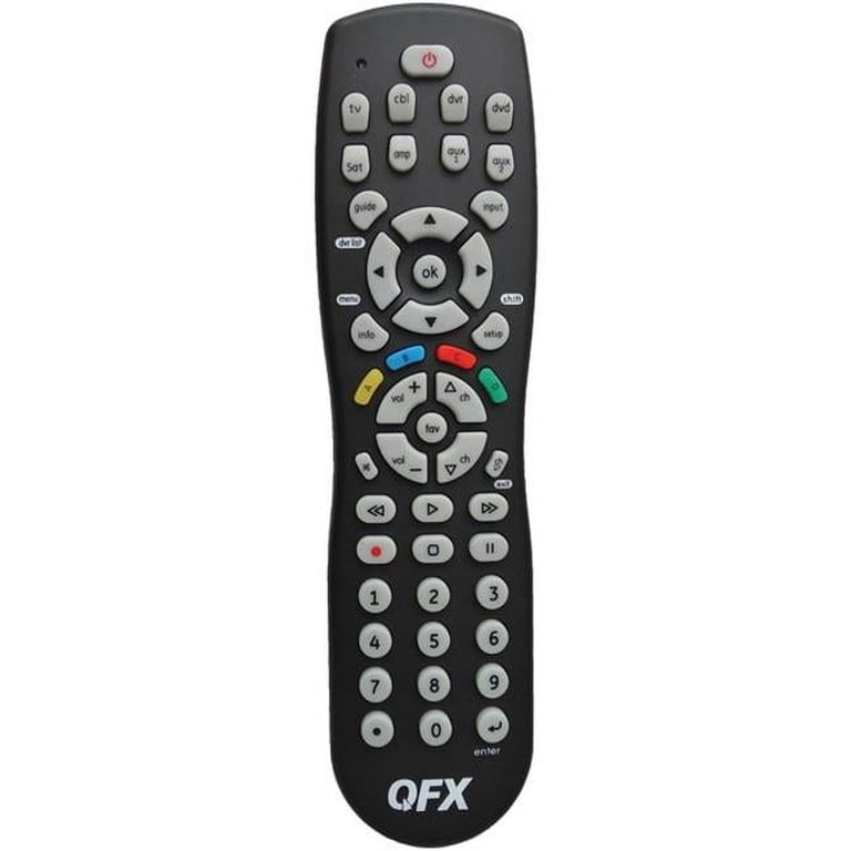 Qfx Rem-8 Tv Remote Universal Black - Walmart.com