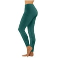 thumbnail image 1 of Qgtaibl High Waisted Leggings for Women Stretchy Tummy Control Ankle Ruched Yoga Pants Quick Dry Breathable Workout Bottoms Green XXS, 1 of 7