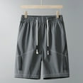 thumbnail image 1 of Qgtaibl Men's Athletic Shorts 3X Quick Dry Running Training Workout Shorts Lightweight Elastic Waist Drawstring Sport Shorts Gray, 1 of 5