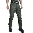thumbnail image 1 of Qgtaibl Men's Tactical Pants Outdoor Ripstop Cargo Pants Multi-Pockets Work Hiking Pants No Belt Green (Mens 1X), 1 of 3