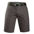 thumbnail image 1 of Qgtaibl Mens 30 Summer Work Shorts Zip-Front Slim Fit Short Pants Solid Color Semi Formal Business Office Shorts No Belt Gray, 1 of 3