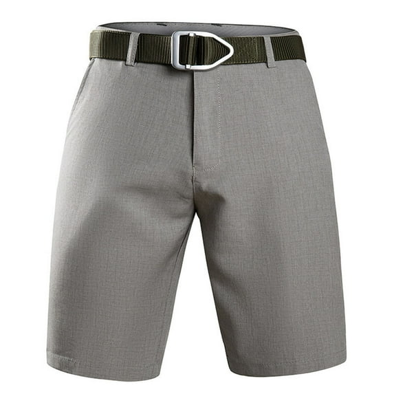 Qgtaibl Mens Golf Dressy Shorts Lightweight Quick Dry Slim Straight Short Pants 3X Summer Business Work Shorts Gray