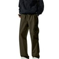 thumbnail image 1 of Qgtaibl Mens Hiking Cargo Pant Casual Elastic Waist Straight Leg Joggers Lightweight Outdoor Camping Workout Pants with Pockets Green (Men's S), 1 of 9