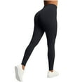 thumbnail image 1 of Qgtaibl No Front Seam Leggings for Women High Waist Butt Lifting Yoga Pant Tummy Control Gym Workout Tights ( Black,XS ), 1 of 7
