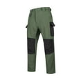thumbnail image 1 of Qgtaibl Tactical Cargo Pants for Men Fleece Lined Work Pant Outdoor Running Training Hiking Pant Outdoor Joggers with Pockets Green (Mens 1X), 1 of 9