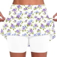 thumbnail image 1 of Qgtaibl Womens Workout Skirt High Waisted Floral Print Skort with Built-in Shorts Summer Stretchy Comfy Athletic Skirts for Golf Pickleball Yoga White S, 1 of 4