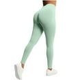 thumbnail image 1 of Qgtaibl Women's Seamless Workout Leggings High Waist Butt Lifting Tummy Control Yoga Pants Gym Running Exercise Tights ( Mint Green,XL ), 1 of 7