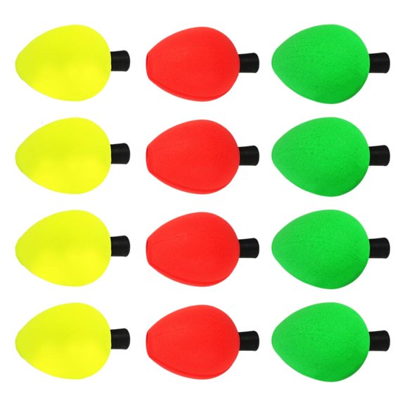 Qhmade 12pcs Foam Strikes Indicators Float Floating Bobber Indicator for Trout