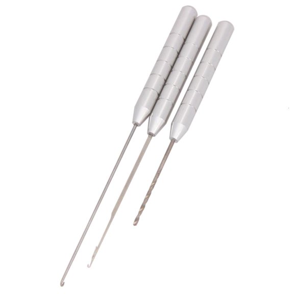 Qhmade 3 in1 Fishing Baits Needle Carp Fish Drill Tackle Rigging Tool Durable