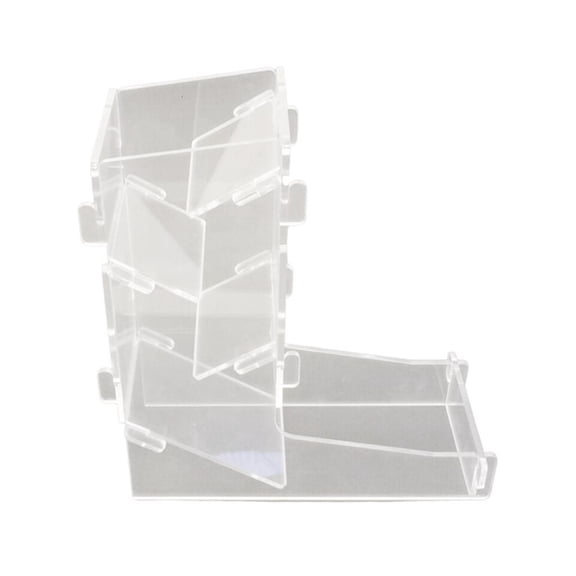 Qhmade Acrylic Clear Dices Tower Board Game Rolling Tower for Desktop Board Game