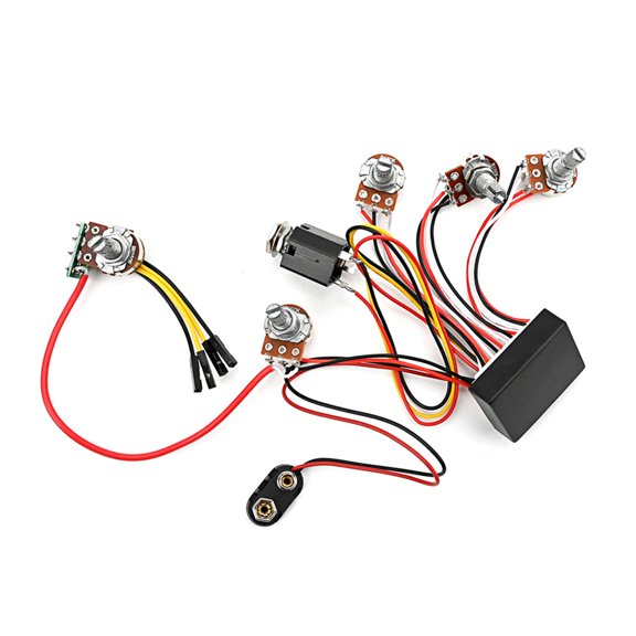 Qhmade Bass Active Passive Preamp Bass Pickup 3 Band Active EQ Equalizers Circuit