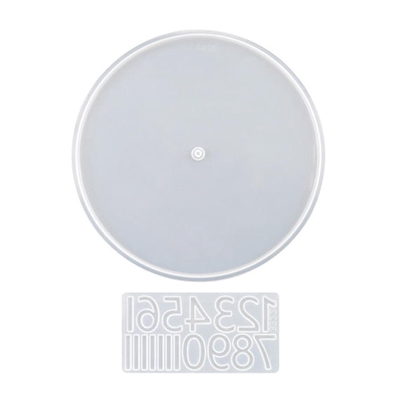 Qhmade Clock Resin Mold Clock Silicone Mold Wall Clock Epoxy Mold for ...