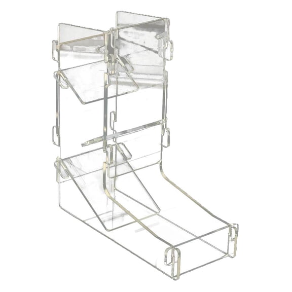 Qhmade DND Acrylic Transparent Dice Tower DIY Board Game RPG Rolling Tower MTG Games