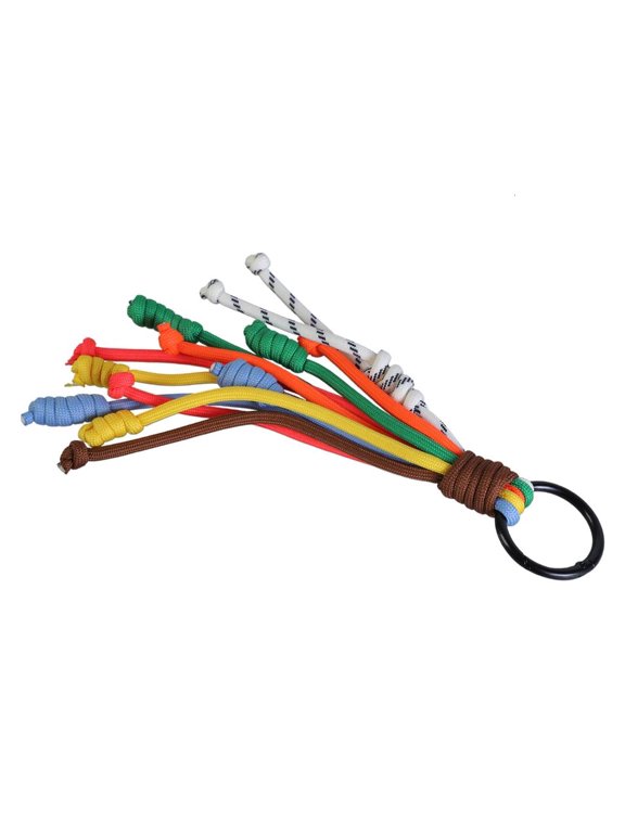 Eye Catching Rainbow Key Chain Portable Woven Key Accessory for Personal Use