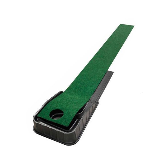 Qhmade Golfing Putting Practice Hole Putting Training Device with Auto Return