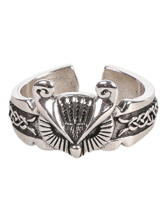 Gothic Punk Owl Ring Adjustable Copper Band For Women Unique Fashion Statement