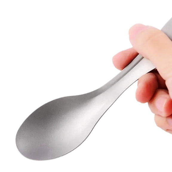 Qhmade Titanium Spork, 2 in1 Spoon and Fork, Lightweight Multifunctional Spoon Fork