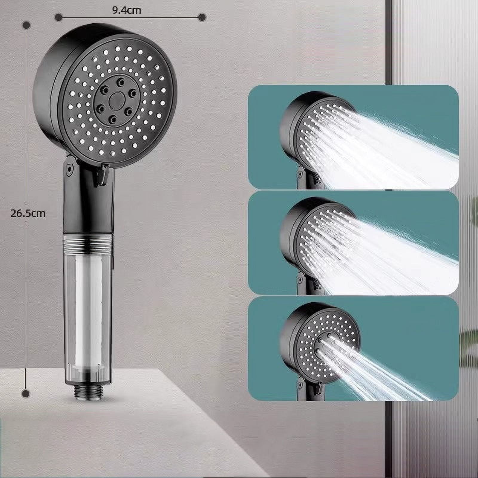 Qhnvtd Adjustable High-Pressure Filtered Shower Head, Boosting ...