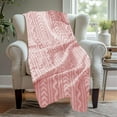 thumbnail image 1 of Qhnvtd Double Layer Raschel Fleece Blanket, Thick Soft Warm Throw for Winter, Durable Polyester Fabric, Stylish Striped Design, Cozy Bed or Sofa Blanket, Multi-Use for Living Room, Bedroom, 1 of 7