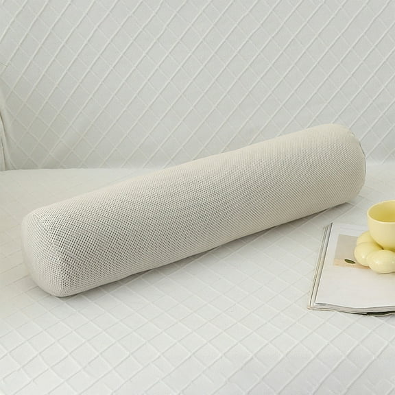 Qhnvtd Round Pillow, Ergonomic Leg/Side Sleep Support, Removable Washable Cover, Velvet & Cotton, Perfect for Bed, Sofa, Living Room - Comfortable Lounging, Relieves Pressure