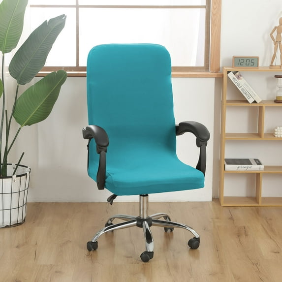 Qhnvtd Solid Color Stretch Chair Cover, High Elastic Dining Chair Slipcover, Brushed Soft Seat Protector, Spill Proof Scratch Resistant Chair Cover for Kitchen Home Office Restaurant