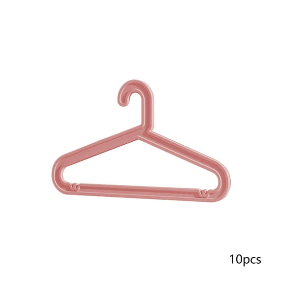Qholemyo 10 Pack Plastic Clothes Hangers Adult Size Durables Avoid Slip Clothes Hanger Space Saving Hangers Clothing Hangers Closet Hanger
