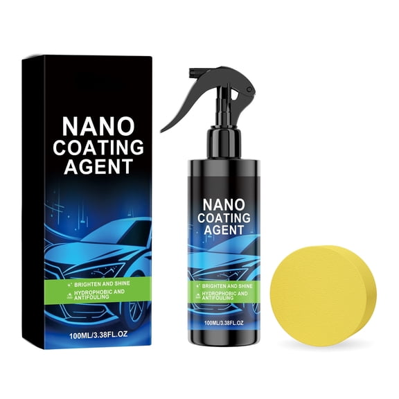 Qholemyo 100ml Nano Paint Coating Polish Kit, Auto Body Cleaning, Refurbishment & Gloss Enhancement Care