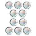 thumbnail image 1 of Qholemyo 10Pcs Colorful Shells Themed Party Plates Disposable Paper Plates Set Disposable Dinnerware For Party Supplies, 1 of 5