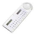 thumbnail image 1 of Qholemyo 10cm 3 In 1 Solar Ruler Calculator Multifunctional Mini Pocket Calculator For School And Office, 1 of 3