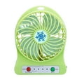 thumbnail image 1 of Qholemyo 1200mAh Rechargeable Mini Desk Fan Quiet Portable Cooling Fan With LED Light For Office Bedroom, 1 of 6