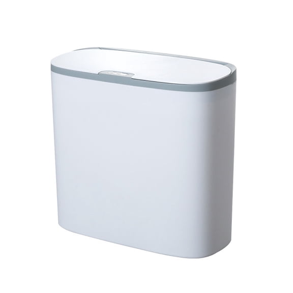 Qholemyo 13 Liter 3.4 Gallon Small Capacity Touchless Sensor Trash Can With Lid Indoor Recycling Kitchen Bin For Kitchen Living Room Office Wastebasket