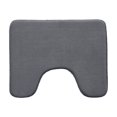 thumbnail image 1 of Qholemyo 16x20 U Shaped Foam Toilet Mat Non Slip Soft Absorbent Bath Rug Machine Washable Quick Dry, 1 of 6